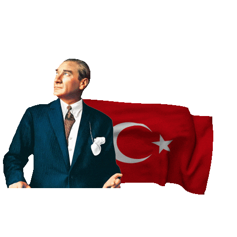 Atatürk ve Türk Bayrağı Logo